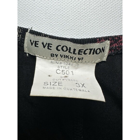 Ve Ve Collection Black Floral Sleeveless Blouse Slinky Top Whimsigoth Women's 3X - Picture 4 of 7